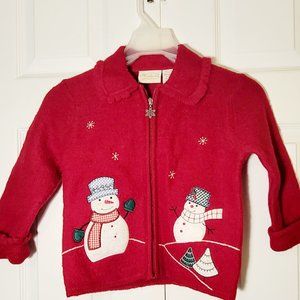 Heirlooms 100% Wool Toddler size 5-6 cardigan